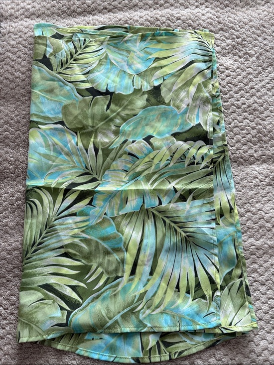 Swim Systems Other - Tropical swimsuit sarong Leaf Print  in Green and Aqua